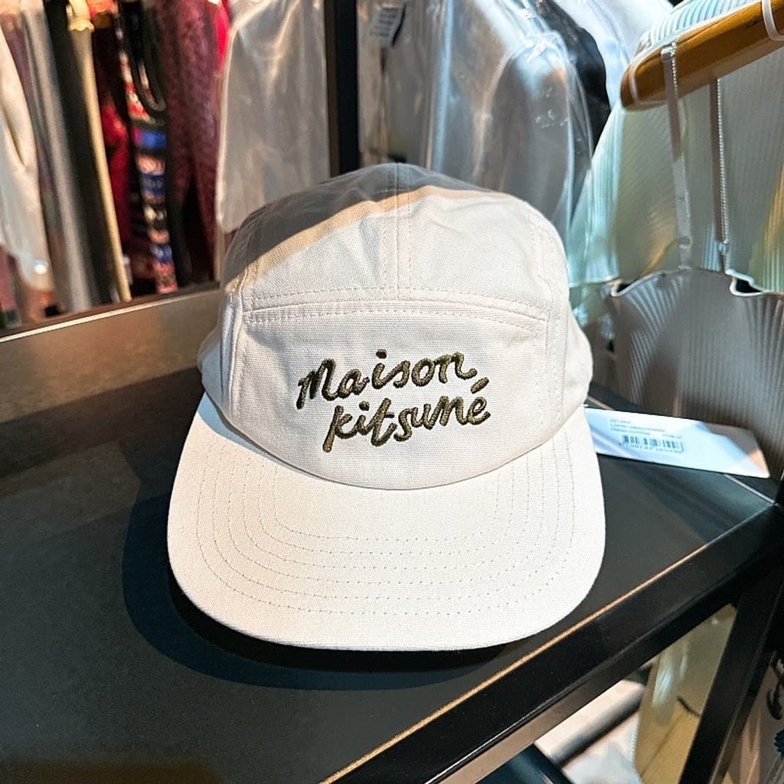 (정품/새상품) 메종 키츠네 공용 레터링 로고 캡 모자 상품이미지1