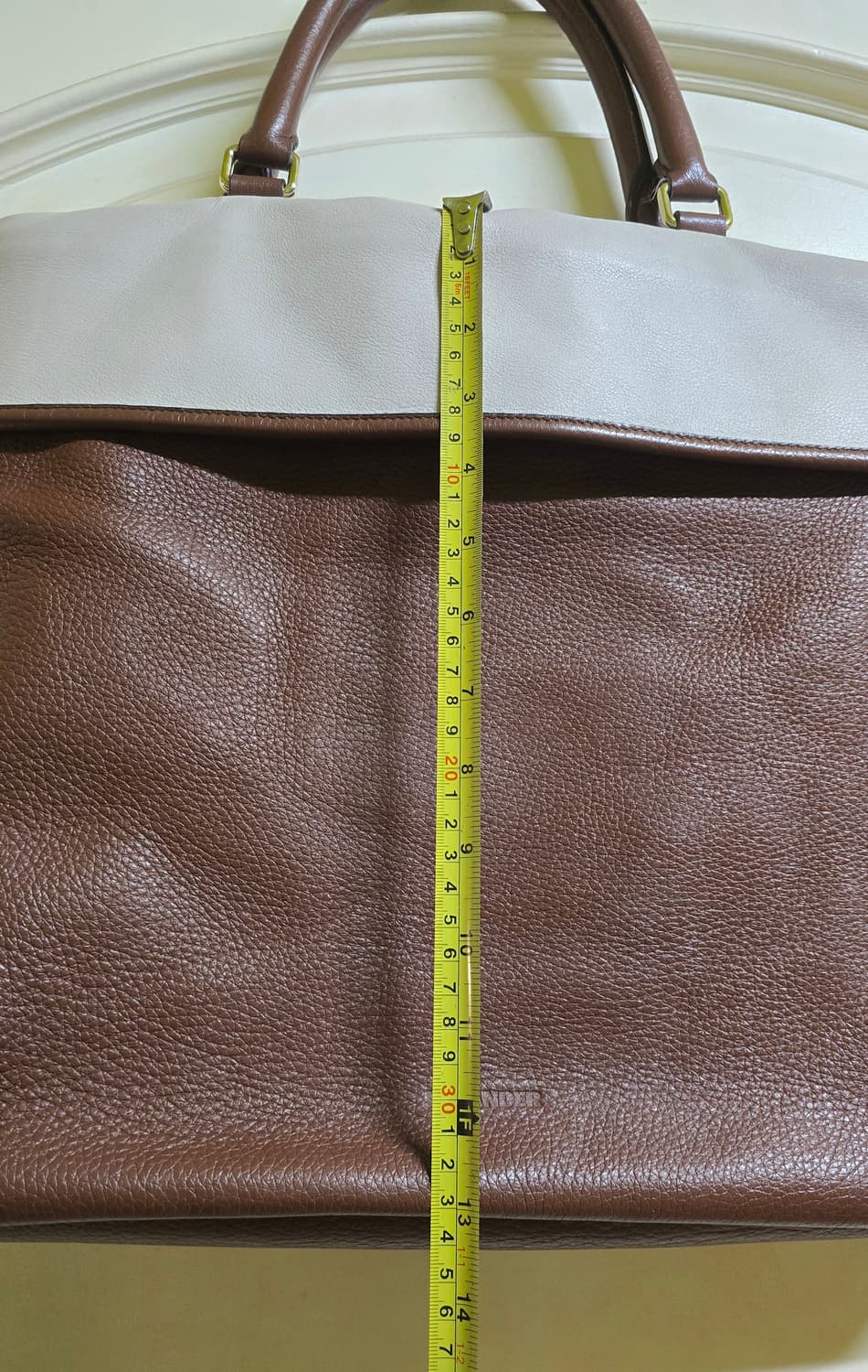 질 샌더 투톤 가죽 토트백 상품이미지8