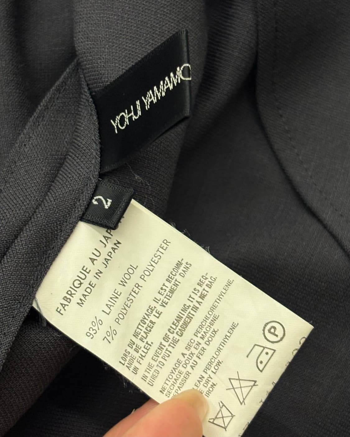 YohjiYamamoto+Nior 요지야마모토 느와르 챠콜 카라 블라우스 상품이미지9