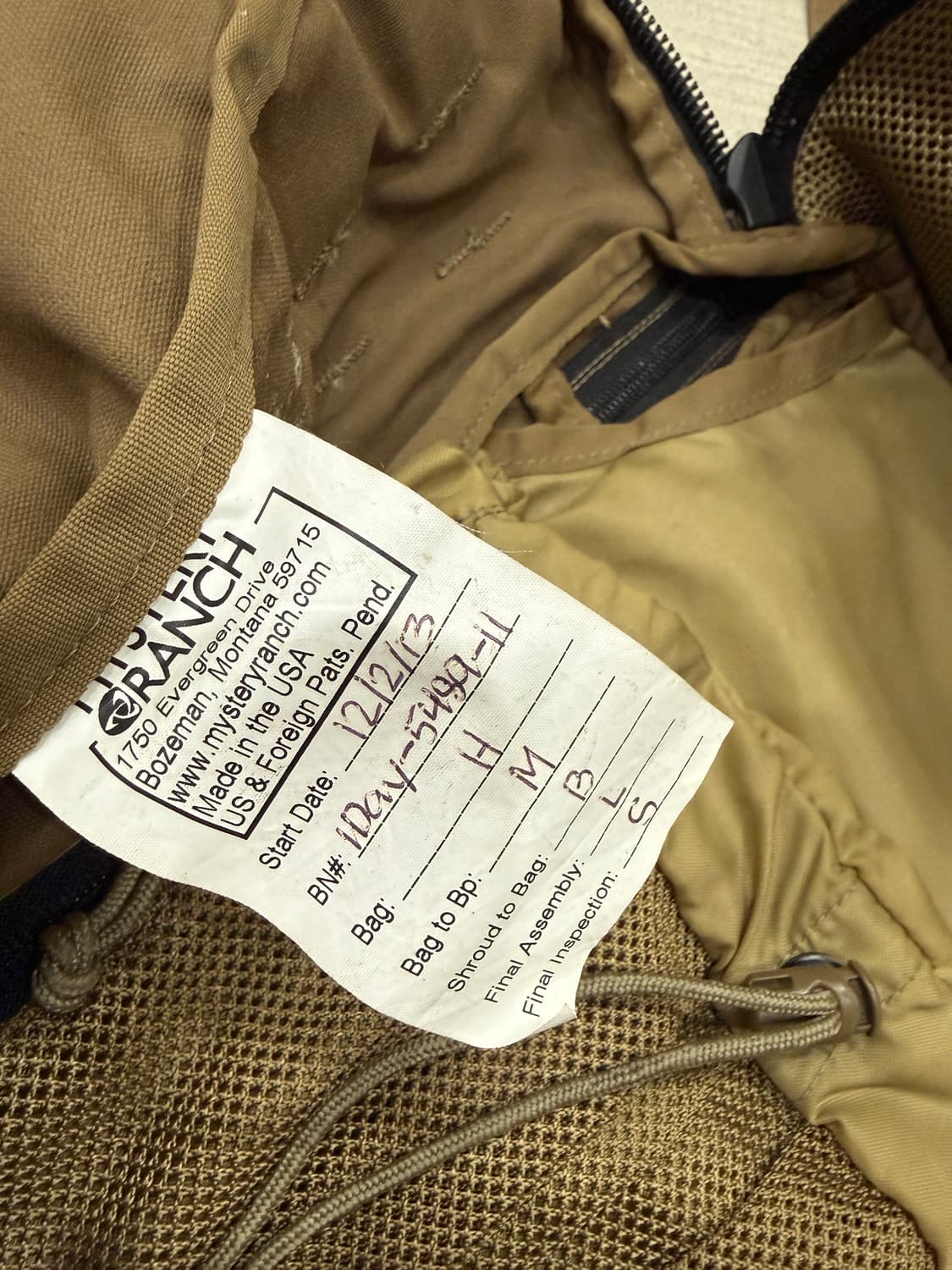 미스테리랜치 원데이 어썰트 코요테 상품이미지5