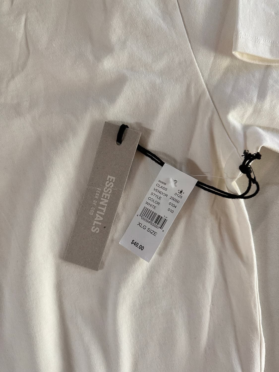 피어오브갓 에센셜 백로고 숏슬리브 XL 상품이미지5