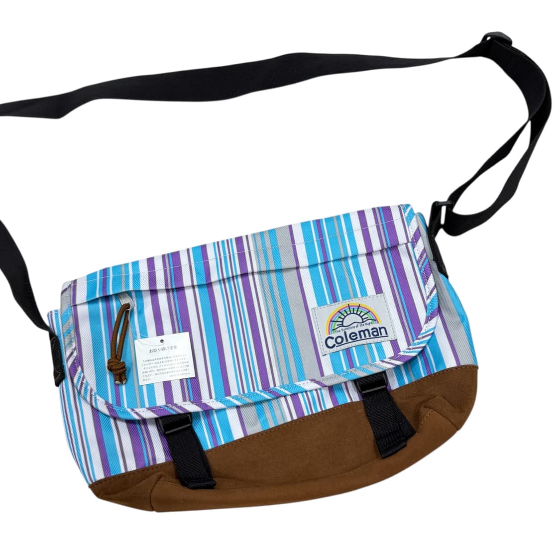 콜맨 스트라이프 포켓 크로스백 가방 상품이미지2