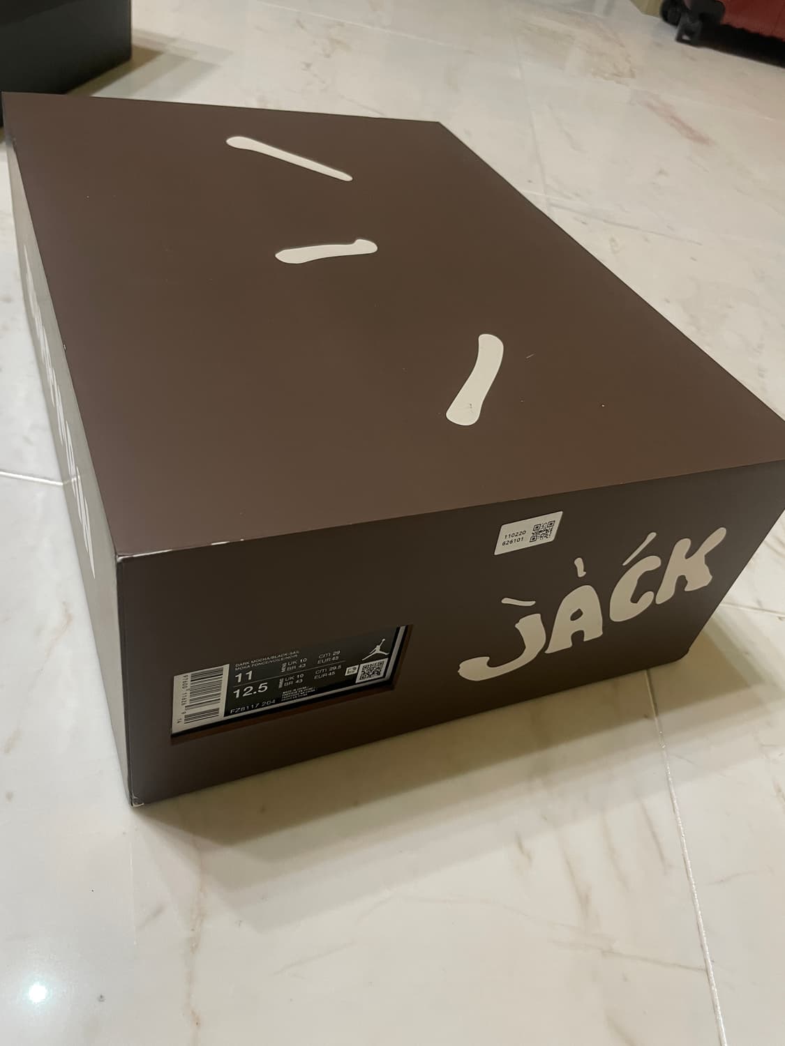 나이키 점프맨 잭 TR 블랙 앤 다크 모카 트래비스 스캇 290 295 상품이미지9