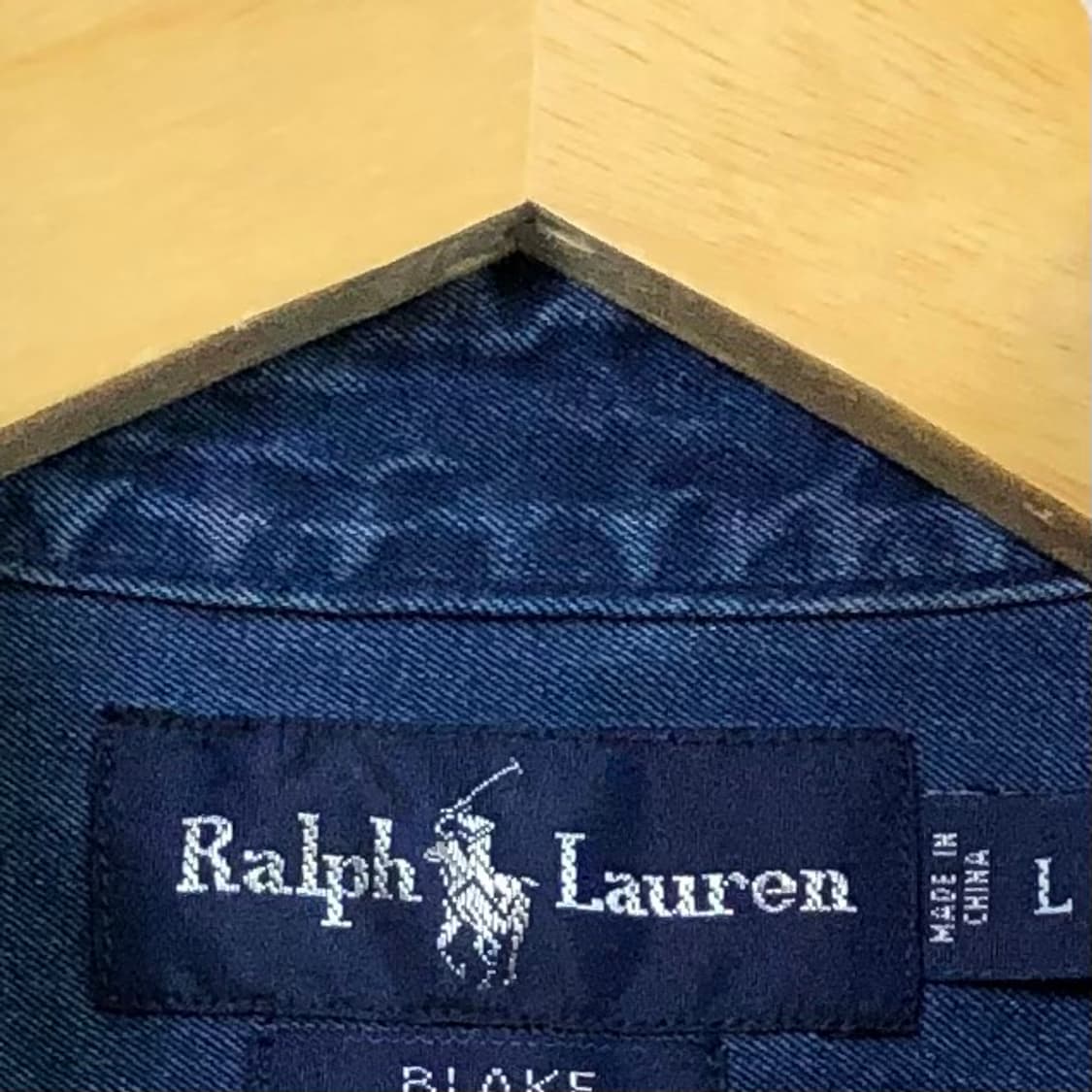 L 폴로 데님 셔츠 상품이미지3