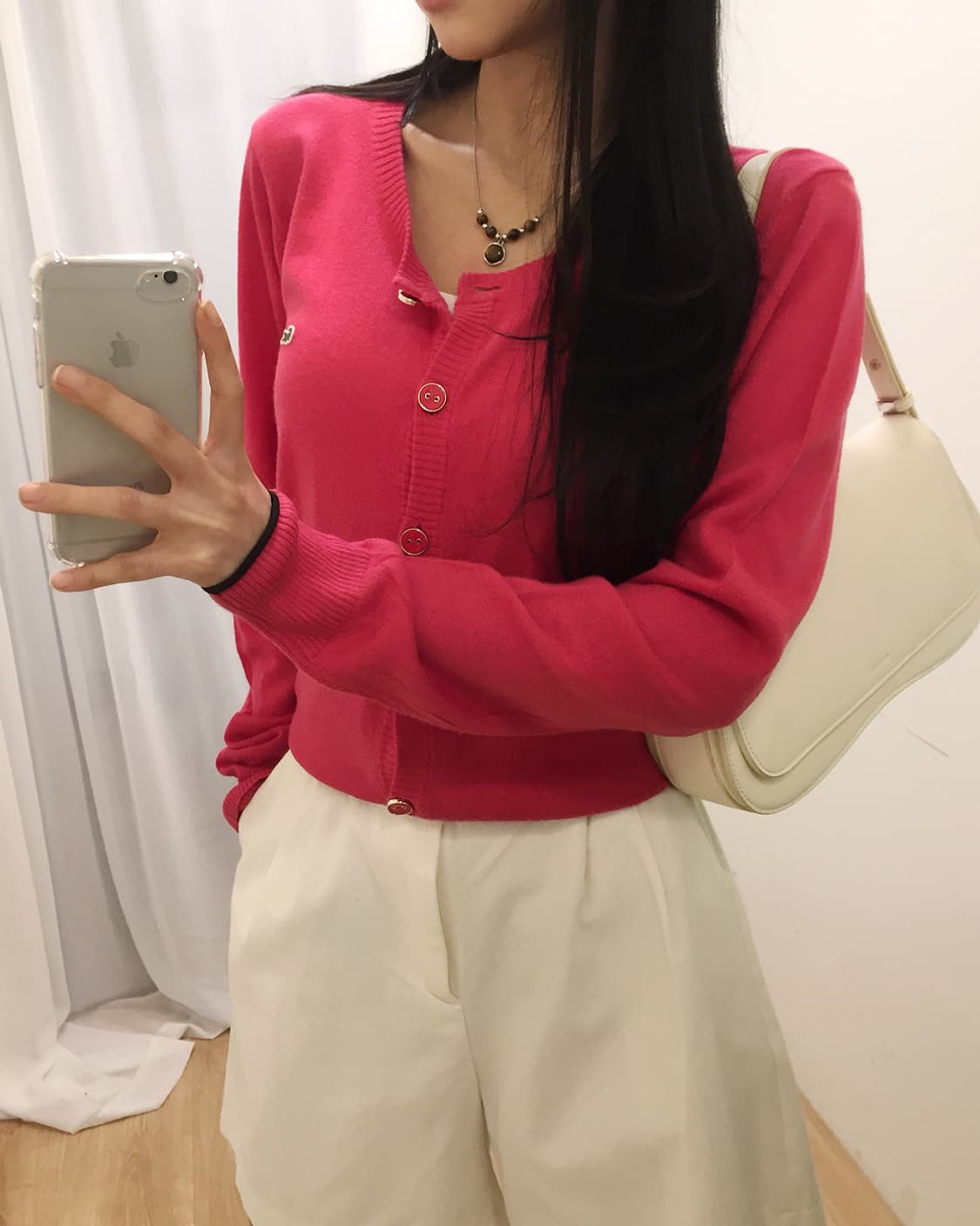 Women Lacoste Knit Cardigan 95 상품이미지3