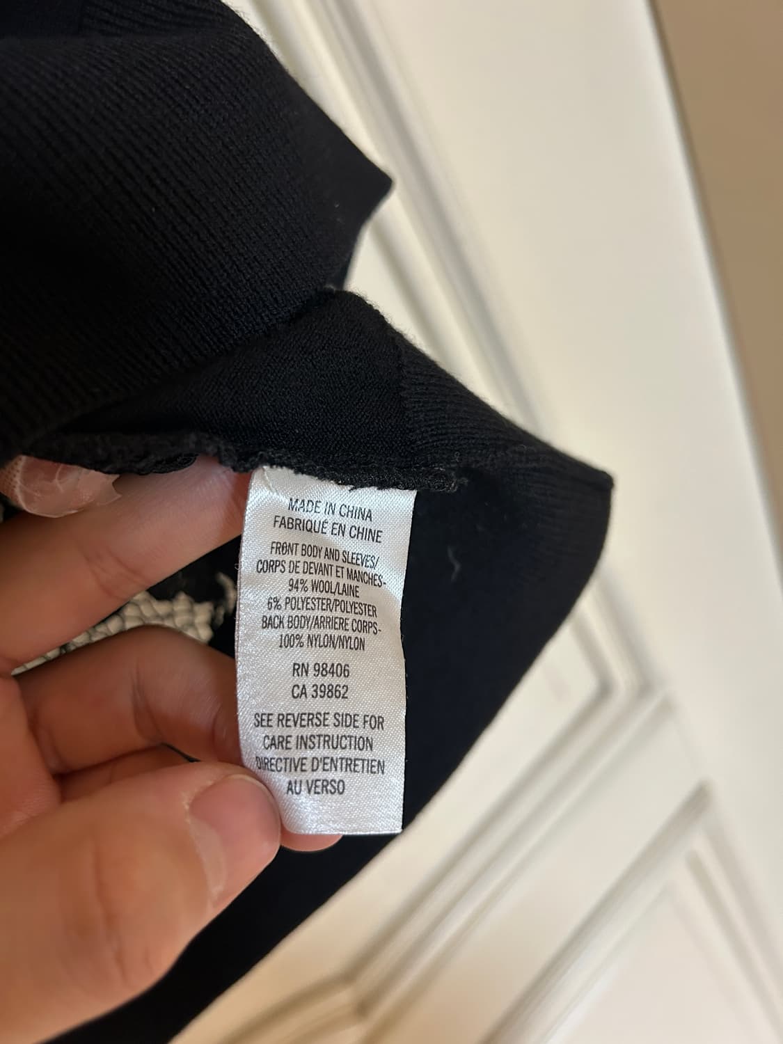 띠어리 레이스 시스루백 니트 상품이미지3