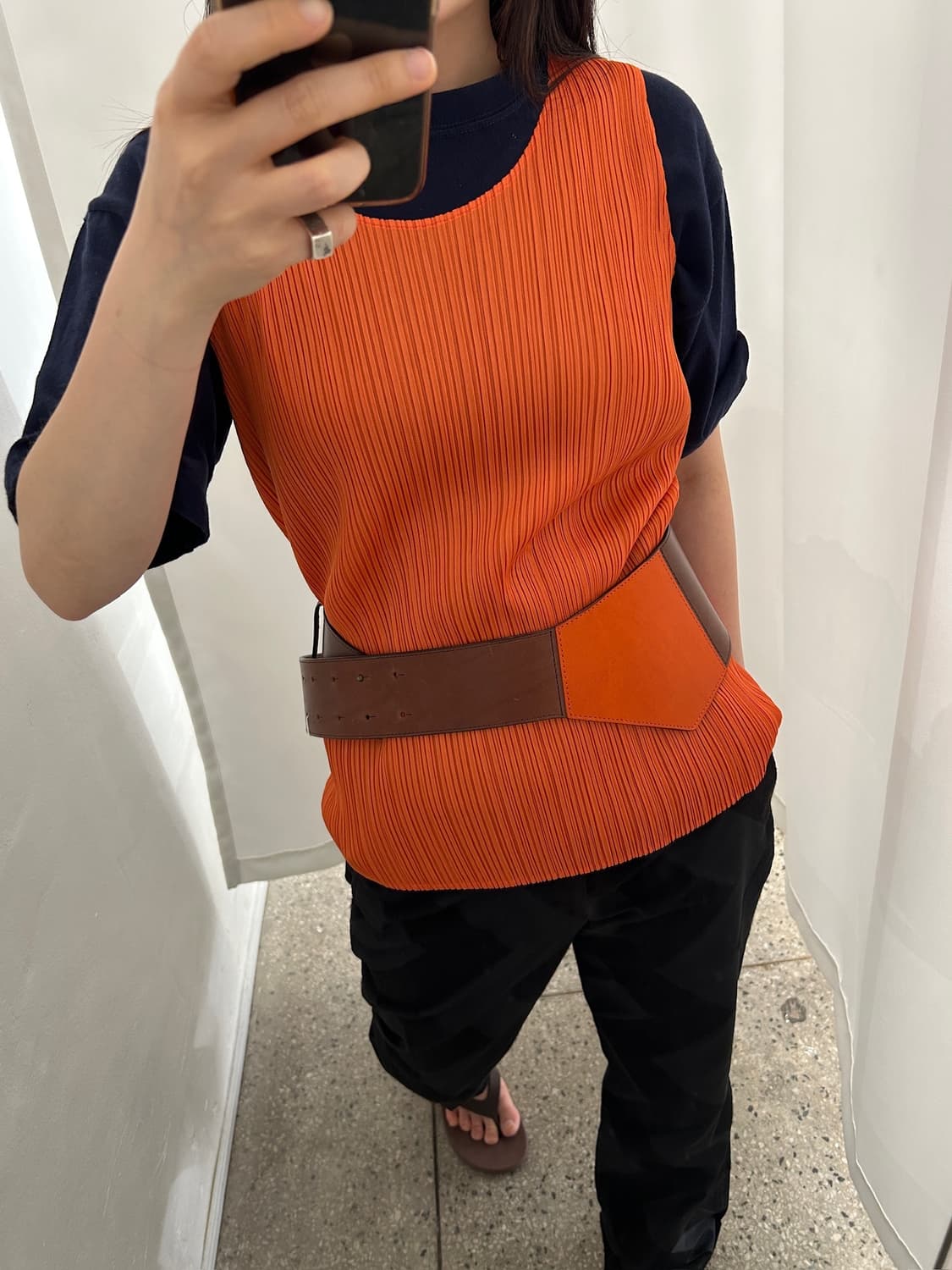 Issey Miyake leather belt 상품이미지3
