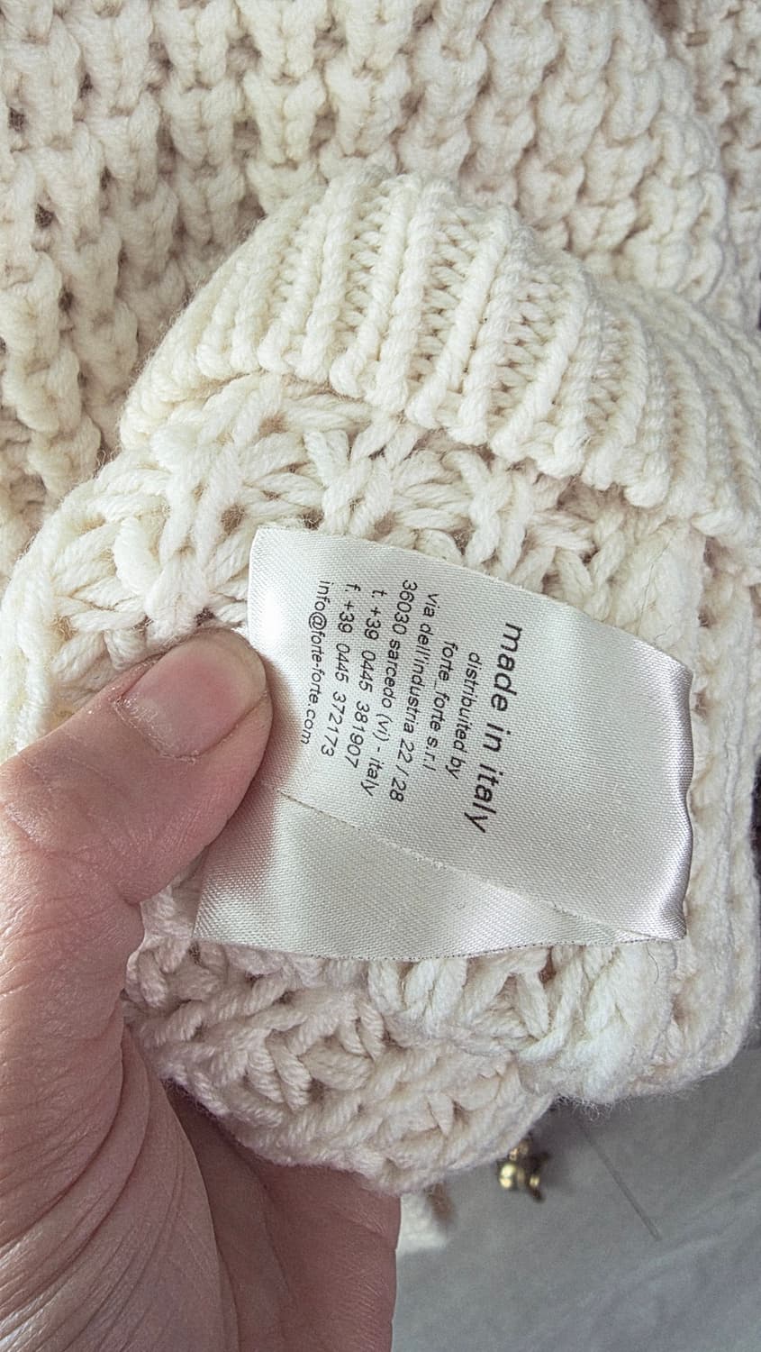 forte_forte 아이보리 울 니트 포르테포르테  이태리 상품이미지8