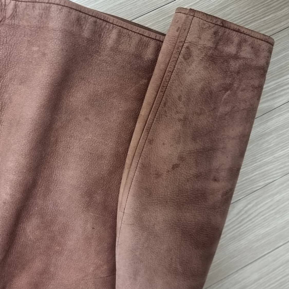 한국제 80s 인터메조 빈티지 브라운 소가죽 자켓(100-105) 상품이미지9