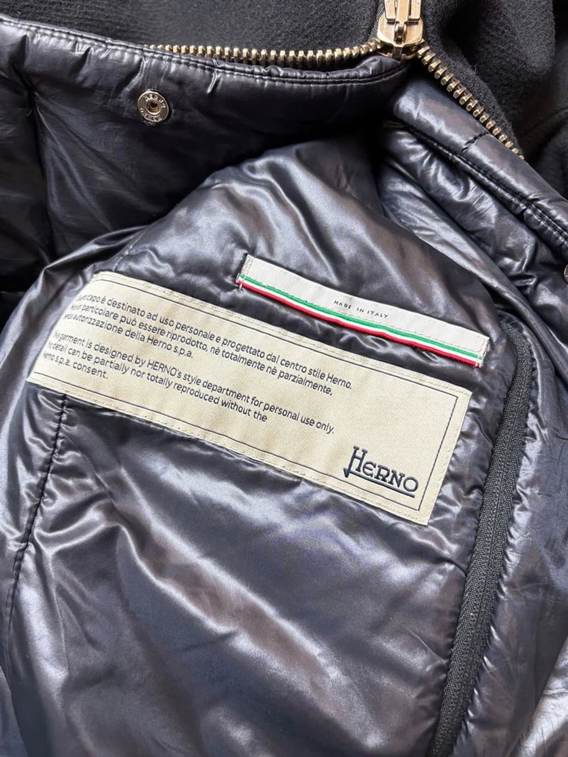 에르노 HERNO 패딩 캐시미어 블렌드 레이어드 울 롱 코트 PN6607 상품이미지8