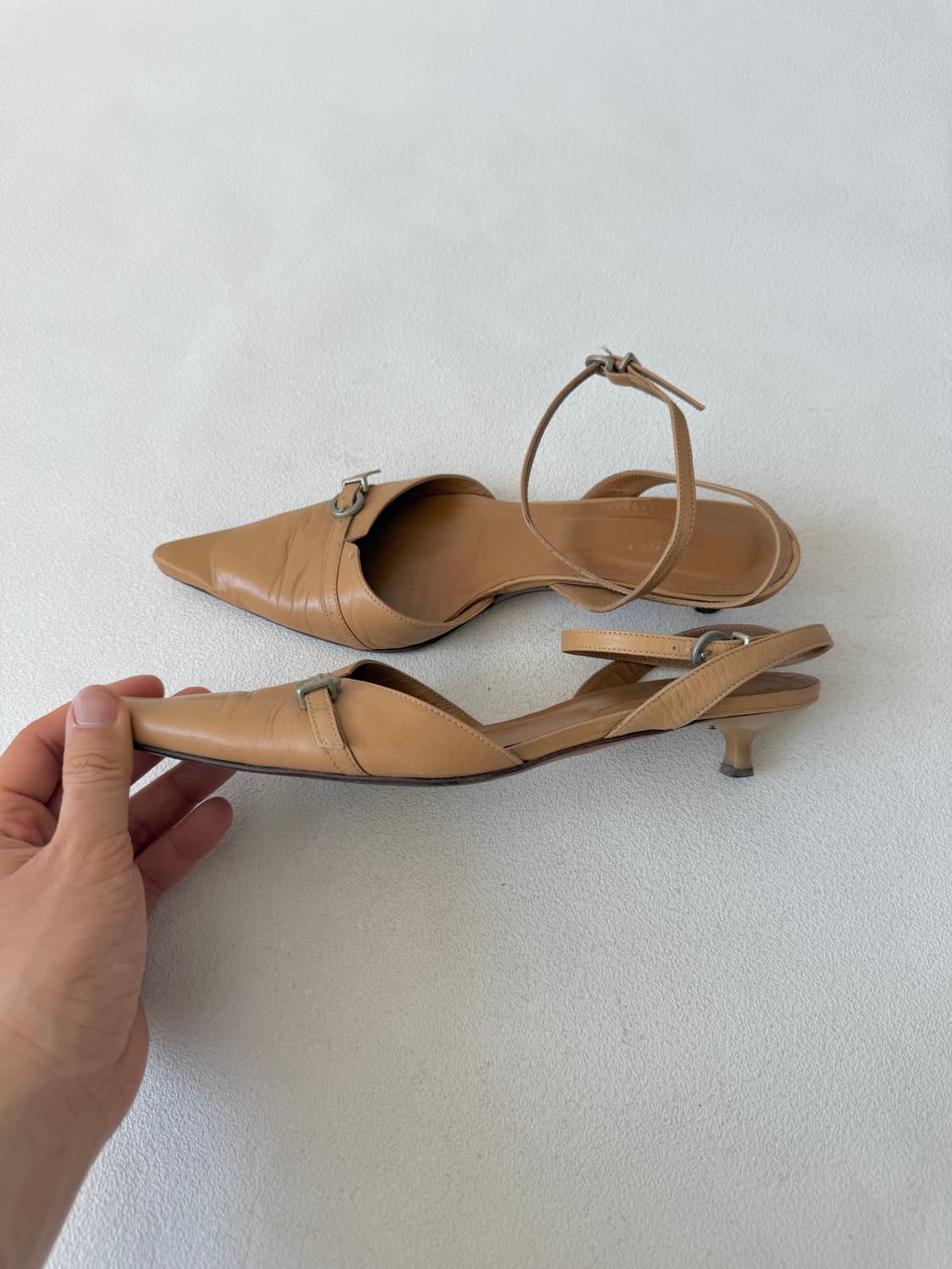 [EU38]MADE IN ITALY 레더 더치힐 상품이미지1