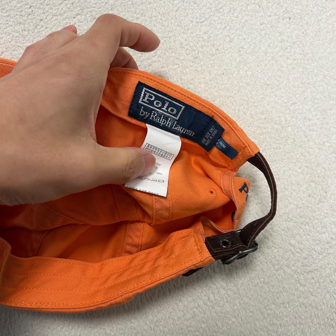 Polo Ralph Lauren Orange Ball Cap 상품이미지3