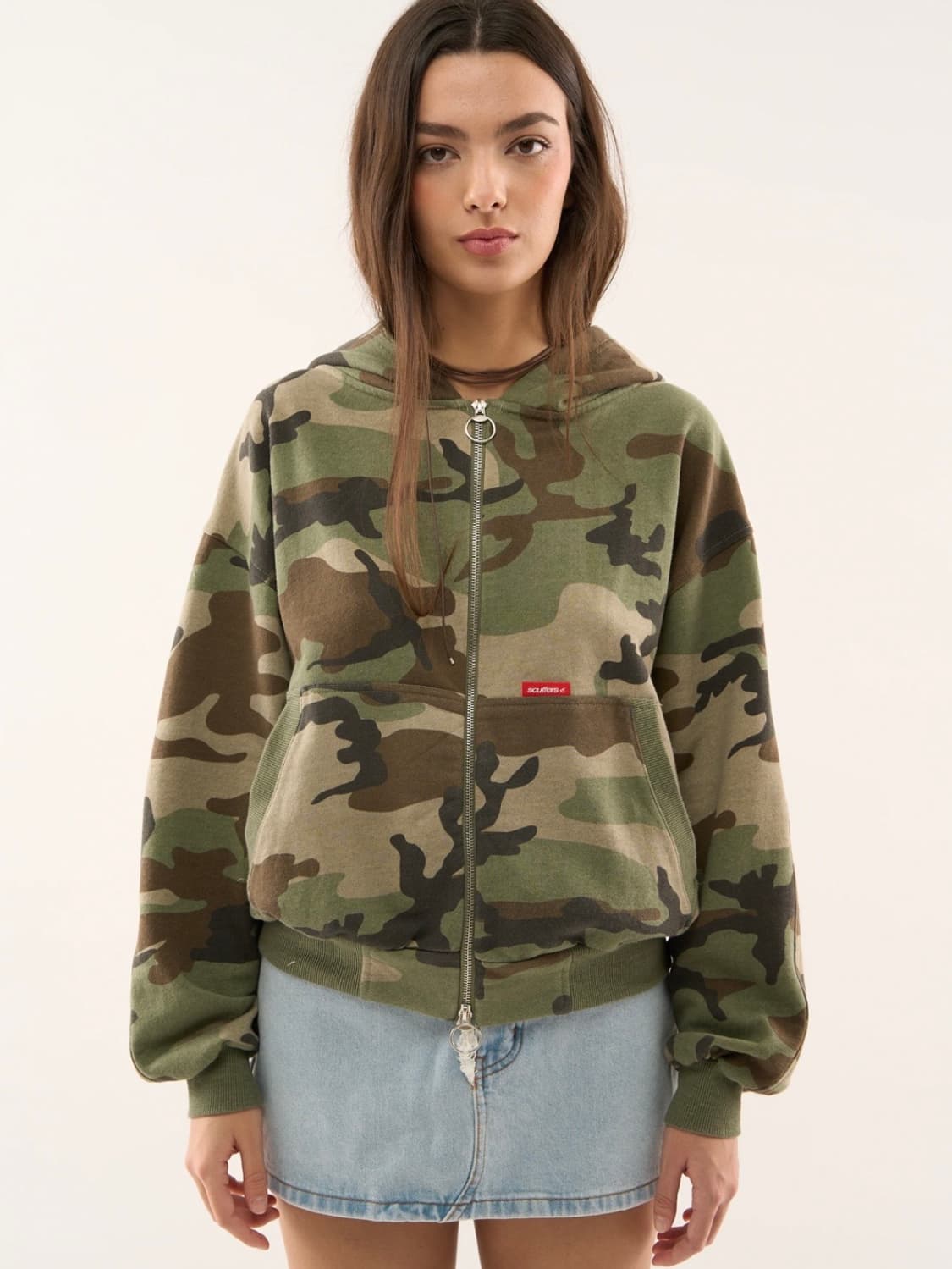 scuffers 카모 후드집업 S 상품이미지2