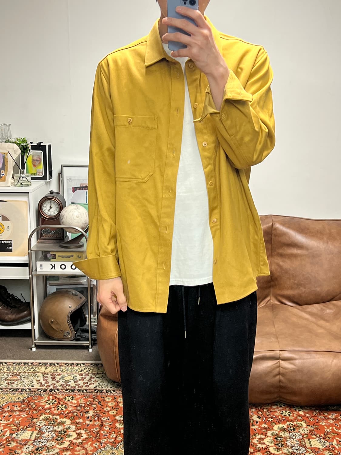 [L] COS 옐로우 셔츠 자켓 상품이미지2