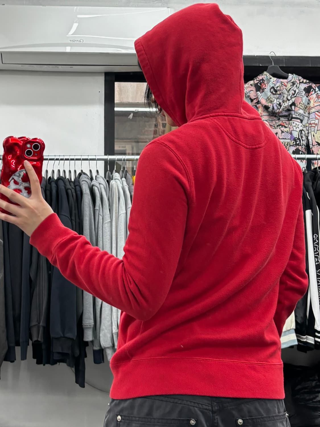 폴로 랄프로렌 레드 후드집업 상품이미지5