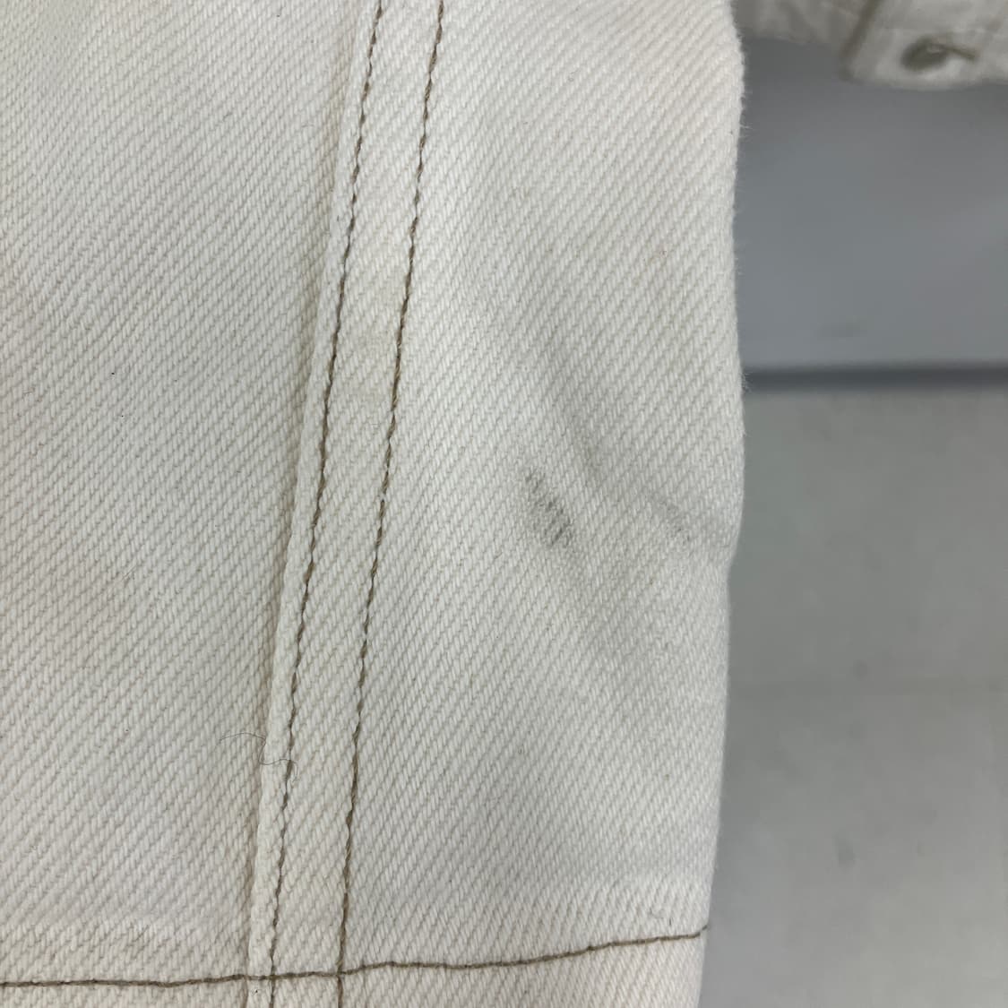 코스 아이보리 카라리스 코튼 데님 자켓 M 상품이미지6