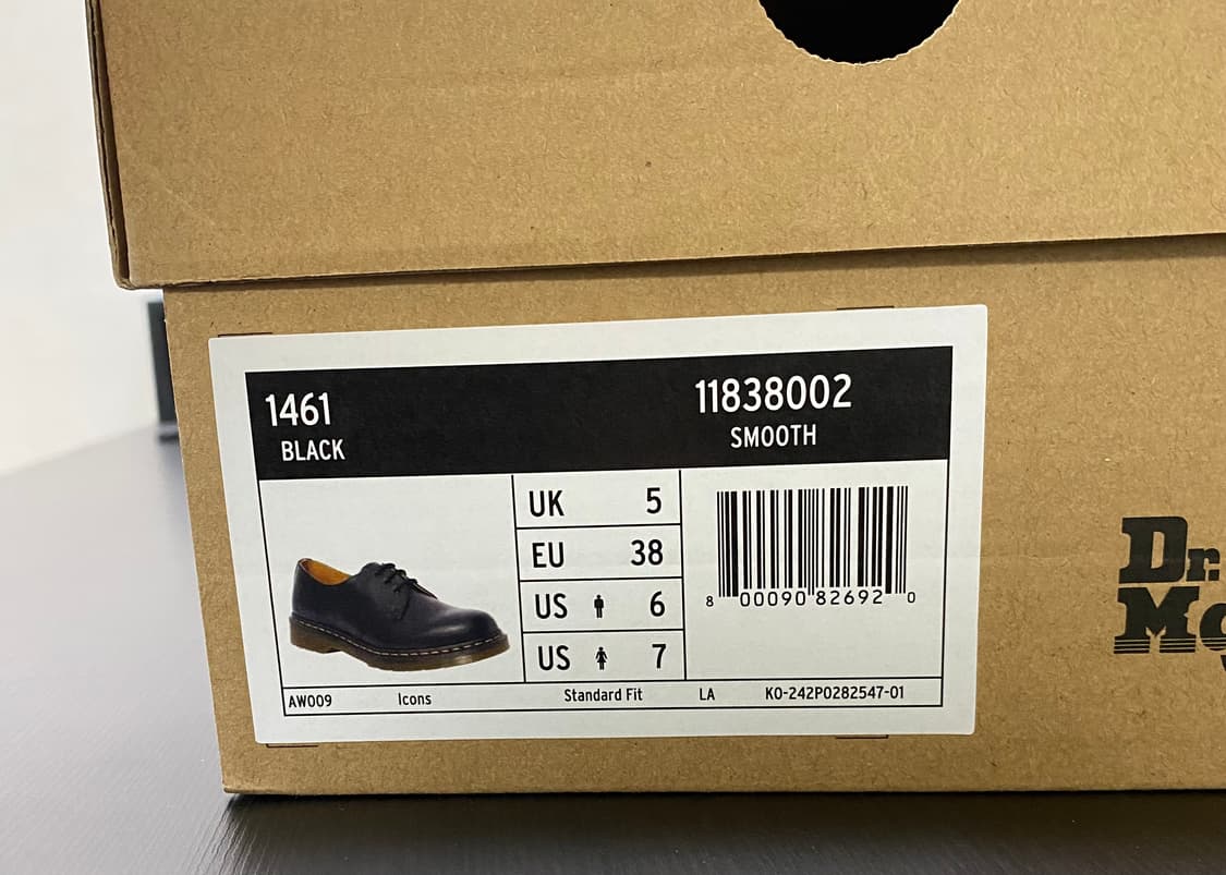 (240) 닥터마틴 1461 스무스 UK5 US6 상품이미지7