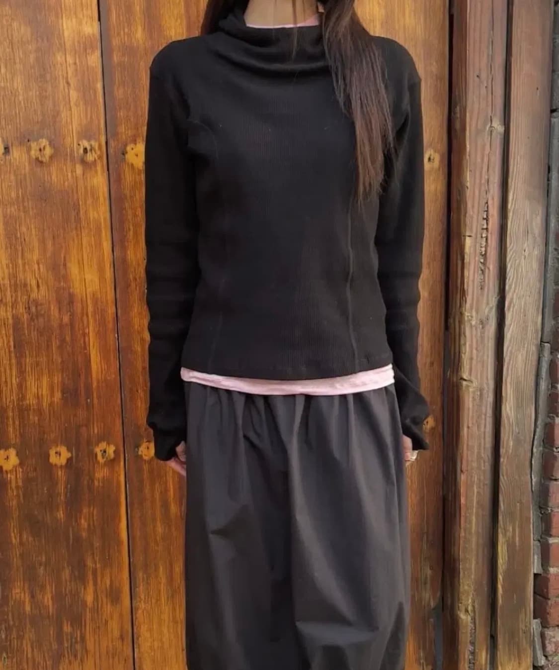 베이스레인지 하니파 후드티셔츠 블랙 m 상품이미지1