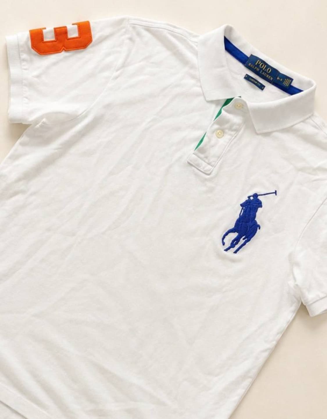 Polo 폴로 랄프로렌 화이트 레이싱 빅포니 상품이미지2