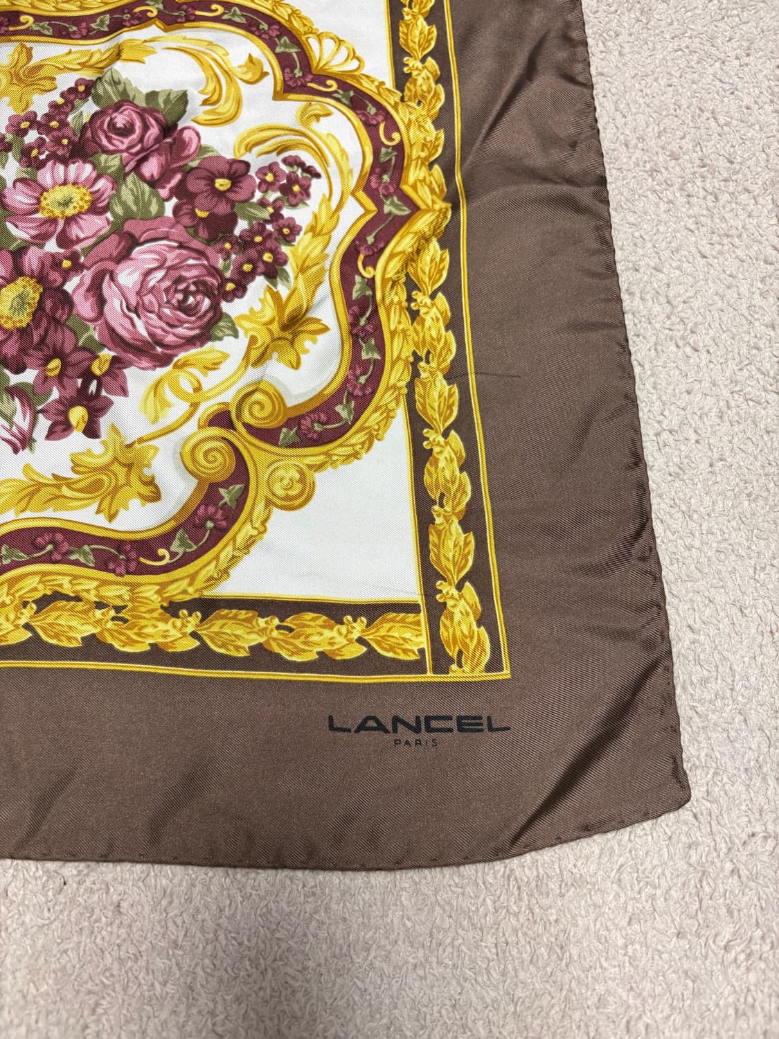 [정품] 란셀(LANCEL) 빈티지 실크 스카프 상품이미지2