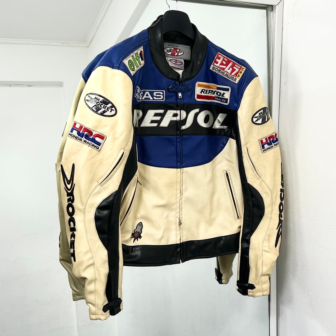 Joe Rocket Repsol 레더 레이싱 자켓 상품이미지1