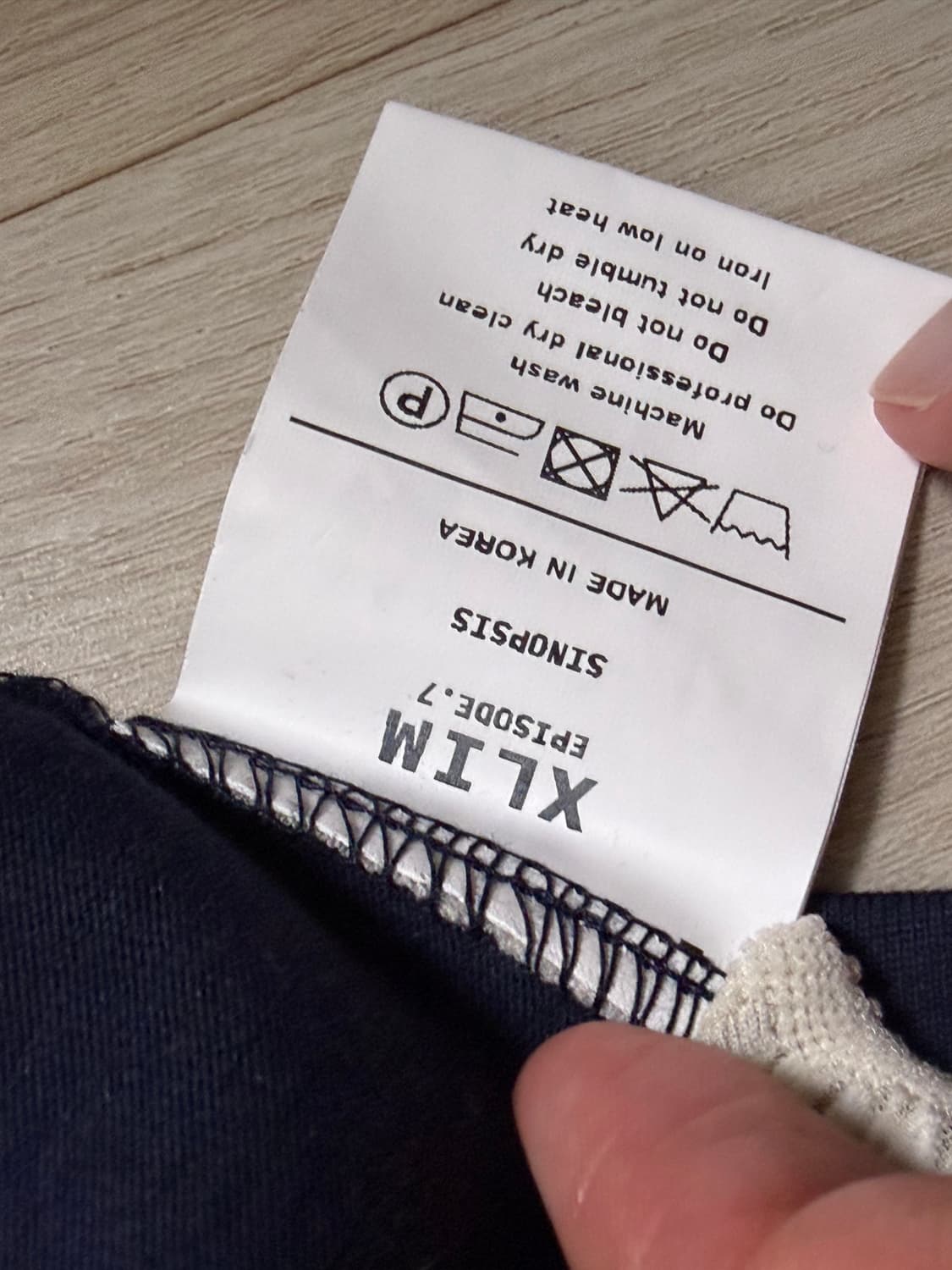 XLIM 엑슬림 EP.7 Synopsis 02 T-Shirt Navy 상품이미지5