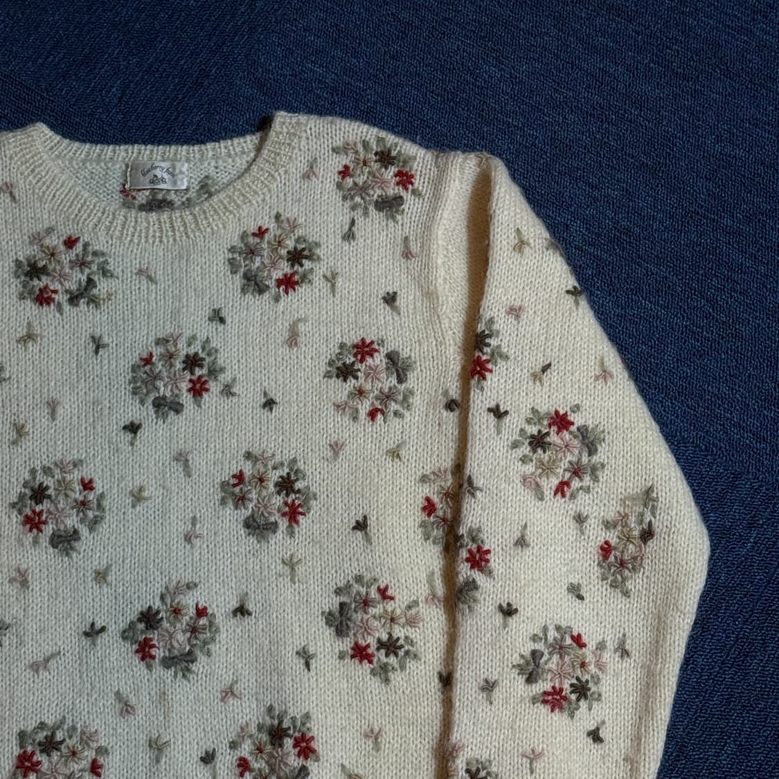 모리걸 플라워 니트 스웨터 상품이미지2