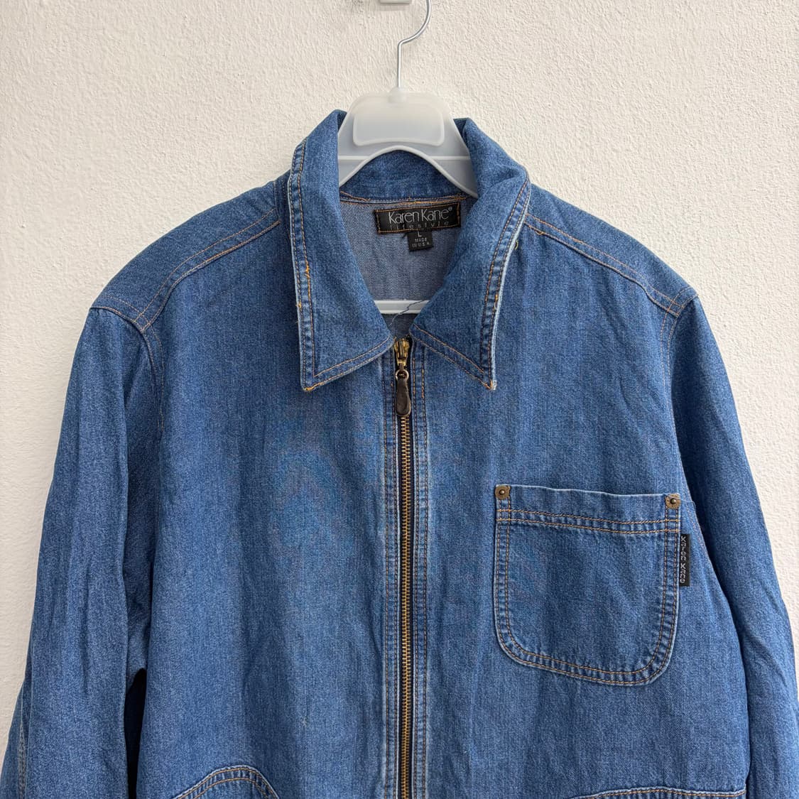Karen Kane 데님 블루종 자켓(L) 상품이미지4