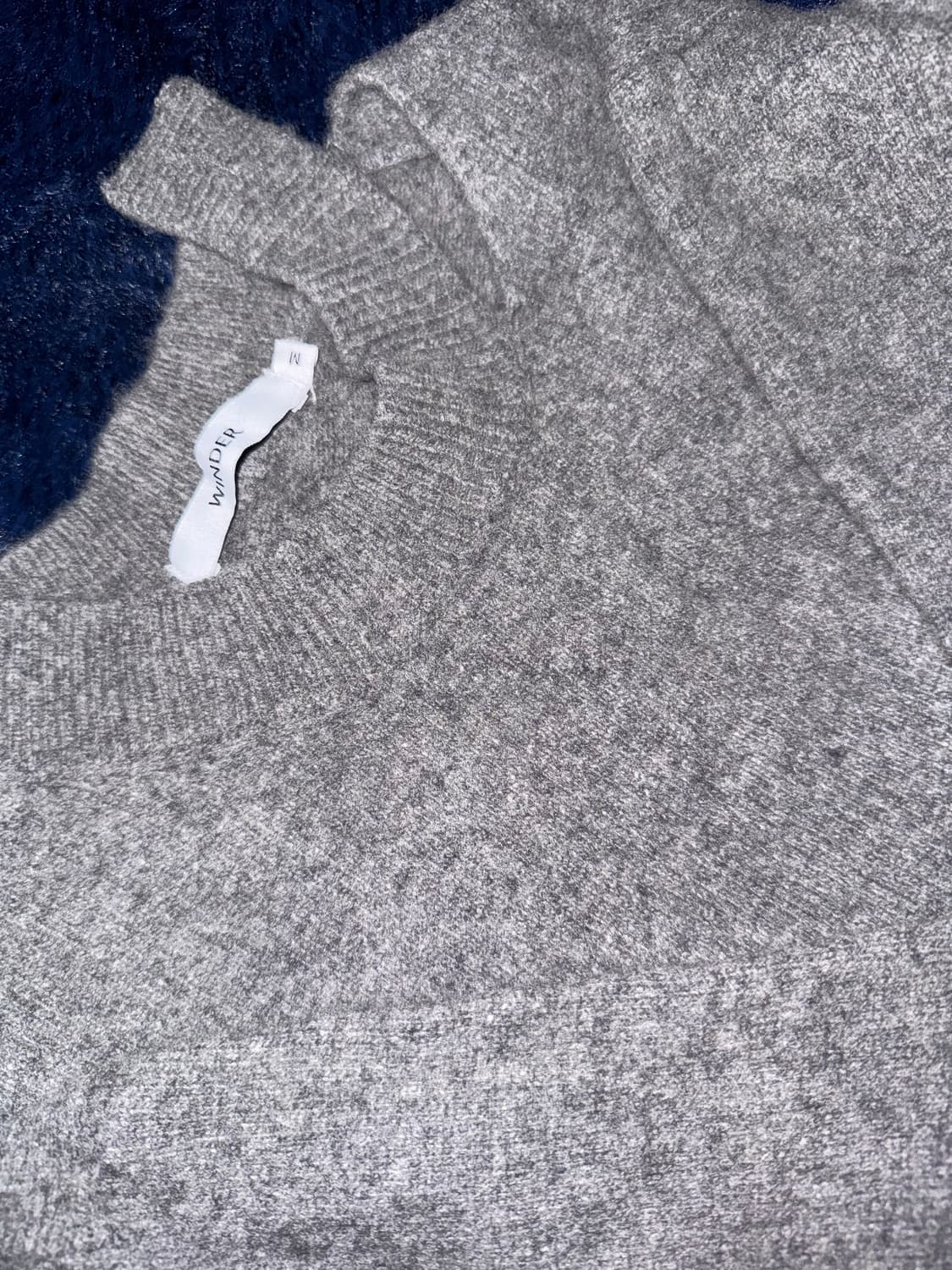 SLIT YAK SWEATER - MELANGE GREY 상품이미지2