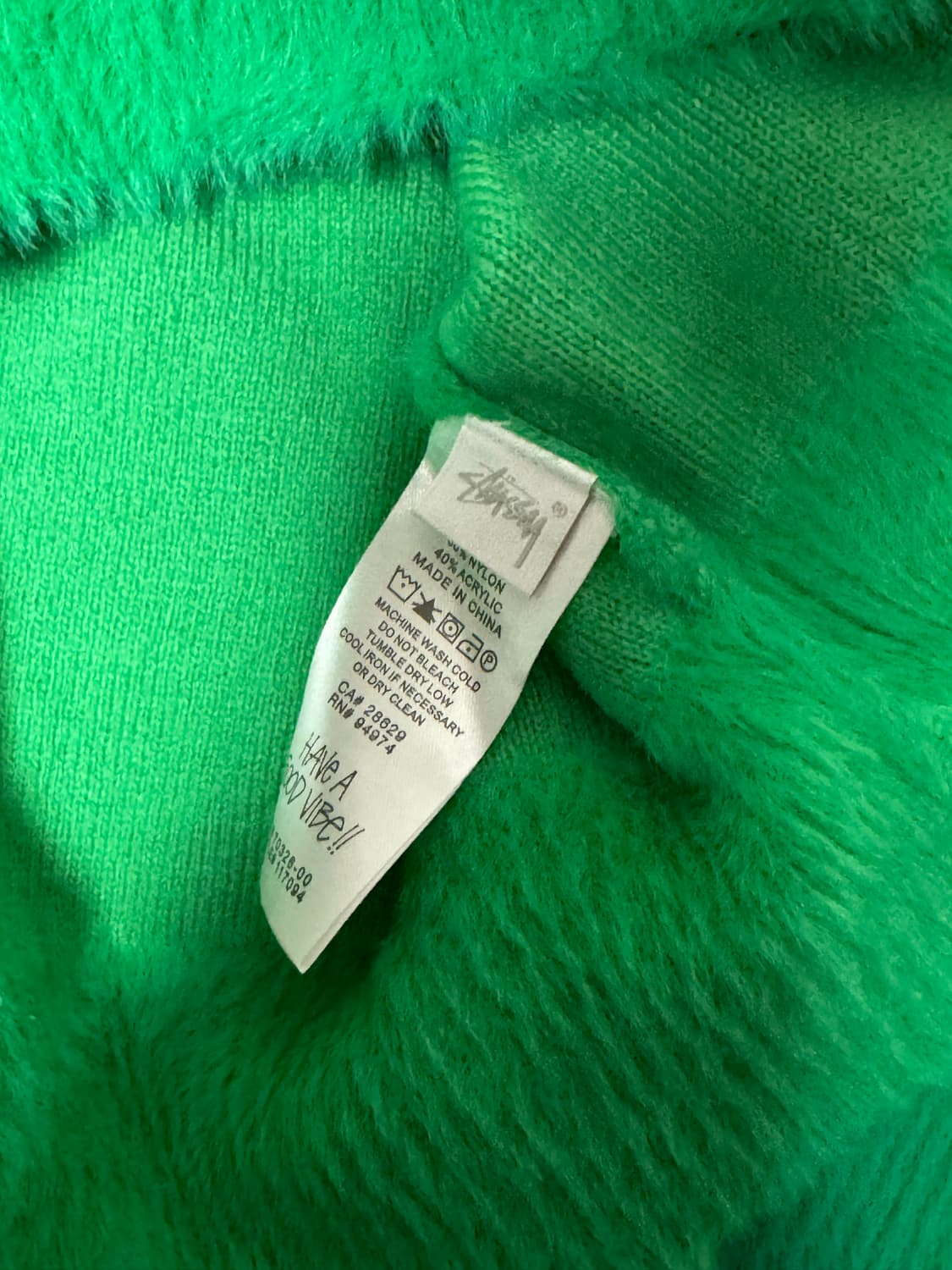 스투시 21ss 쉐기 가디건 켈리 상품이미지5