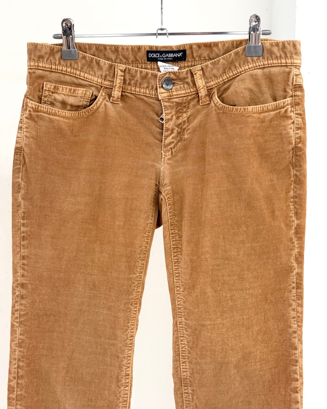 돌체앤가바나 카라멜 코듀로이 로우라이즈 팬츠 상품이미지2