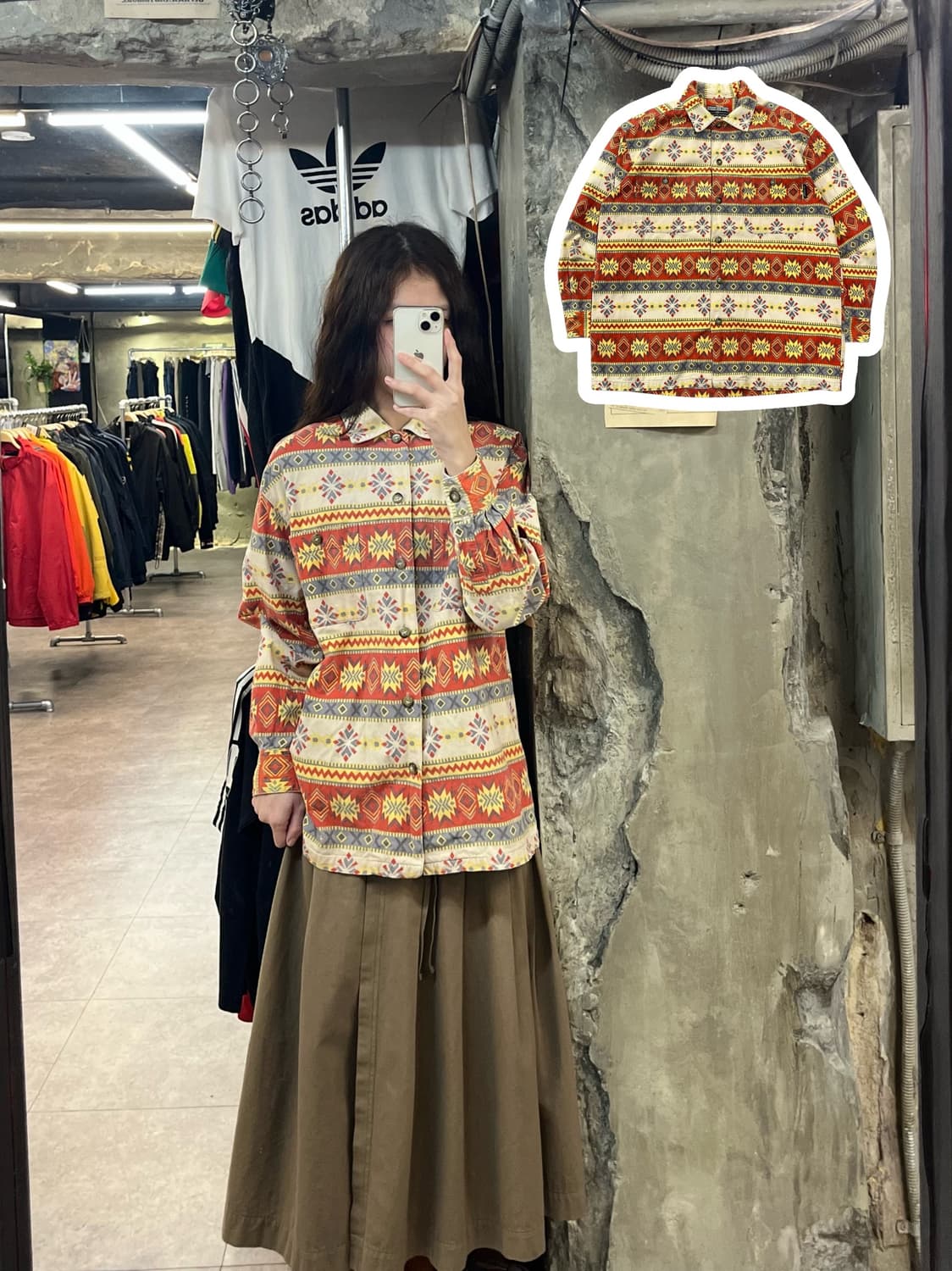 유니온베이 에스닉 그래픽 셔츠 95 #csz2064 상품이미지1