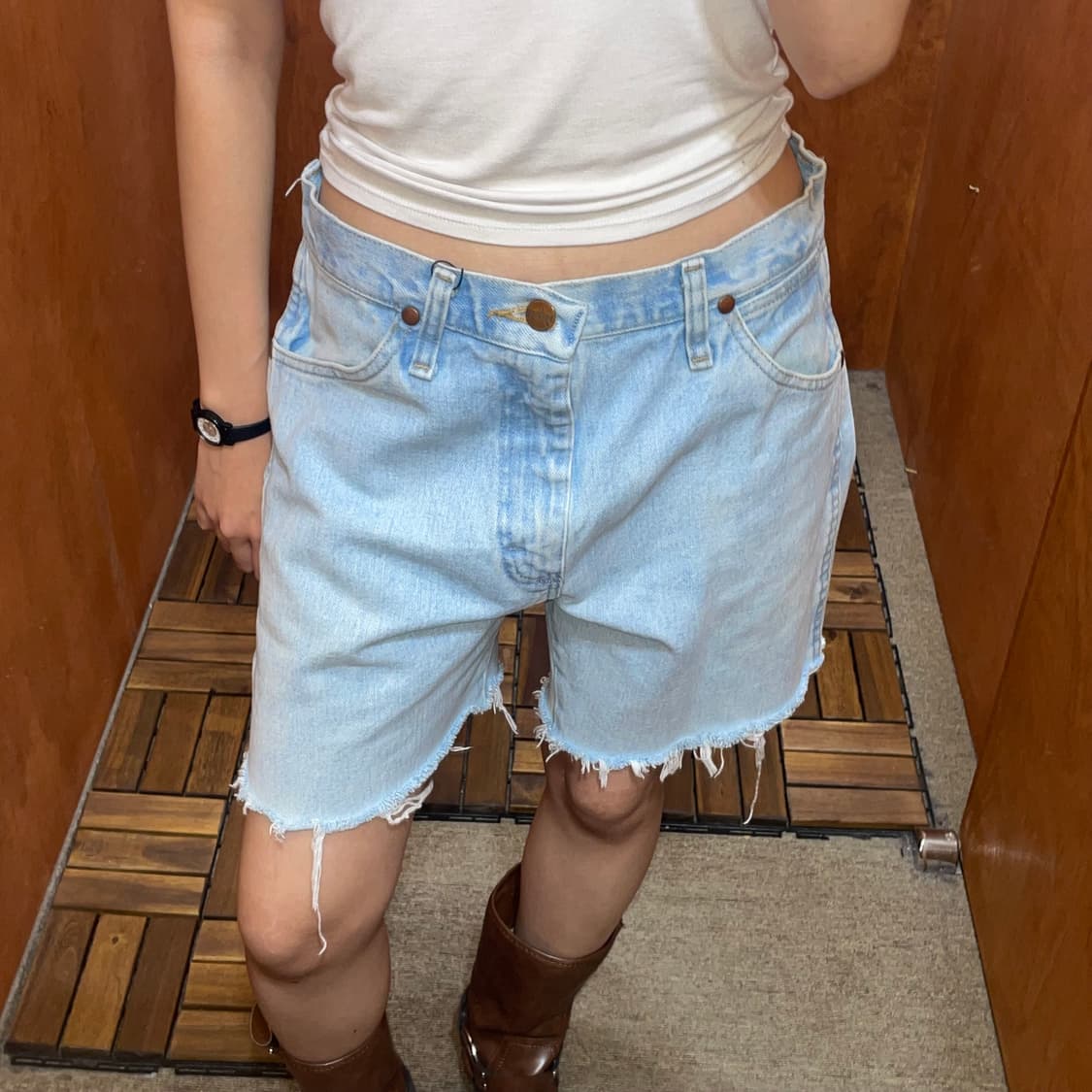 (30) Wrangler 랭글러 데님 쇼츠 반바지 상품이미지4