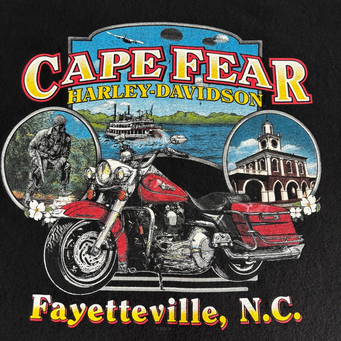 빈티지 할리데이비슨 플레임 티셔츠 상품이미지6