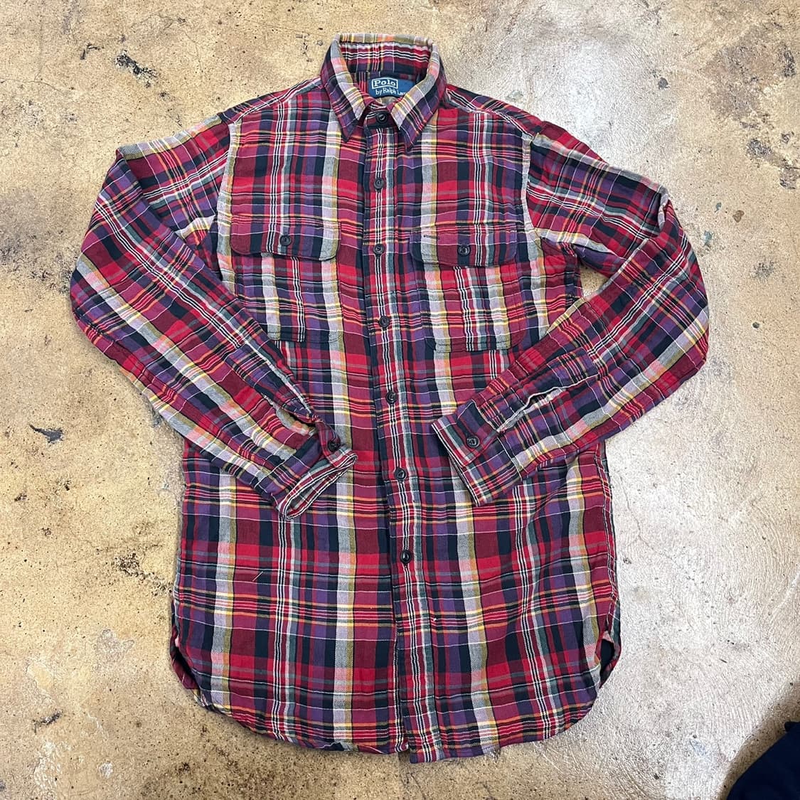 [정품/XS] 폴로 랄프로렌 체크 셔츠 긴팔 남방 b19 상품이미지2