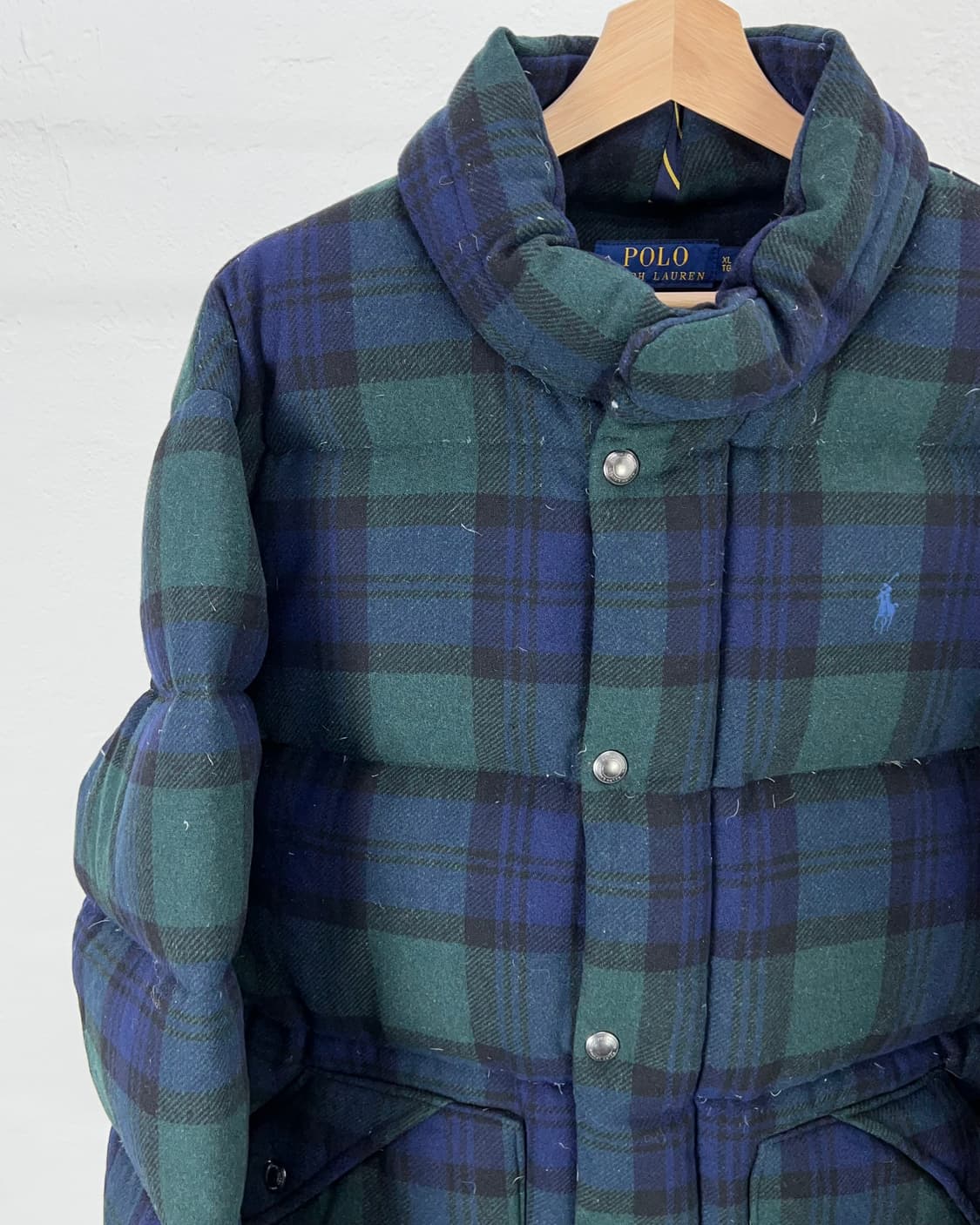 폴로 랄프로렌 블랙 워치 구스 블렌디드 다운 패딩 자켓 상품이미지2