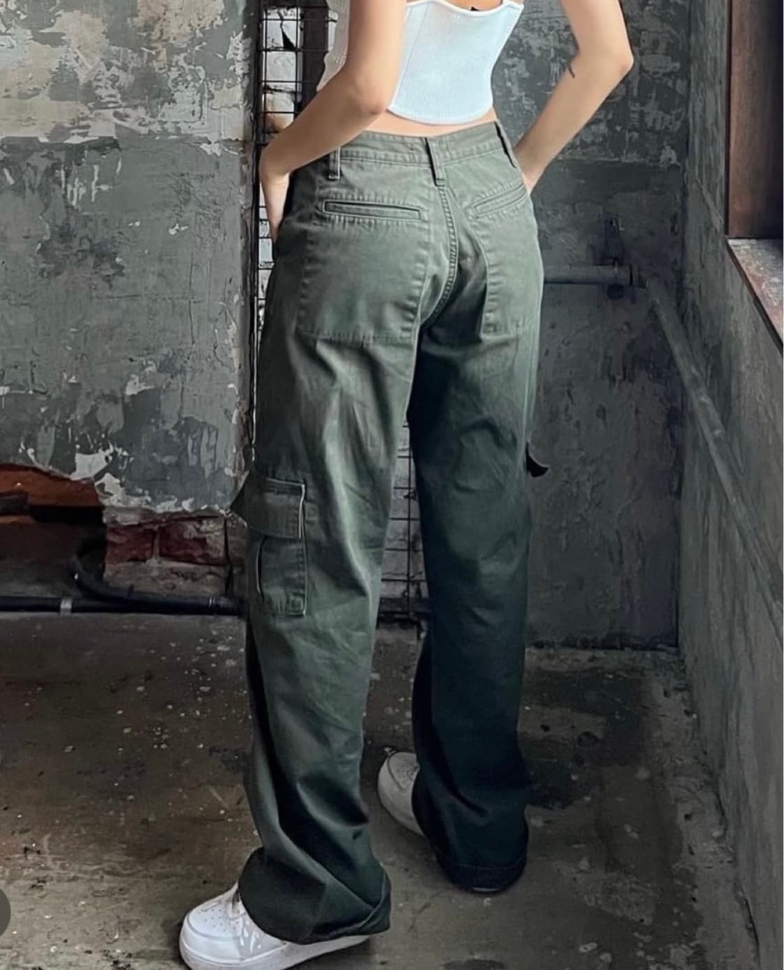 새상품) 채일리더라벨 카고 팬츠 바지 애즈이프캘리 글로니 세릭 상품이미지2