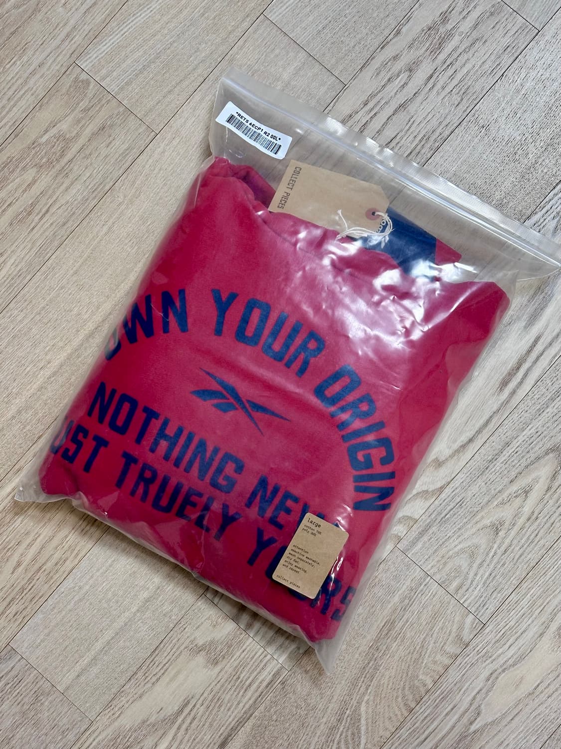 컬렉트 피시스 리복 OYO 후드 후디 레드 L 사이즈 상품이미지1