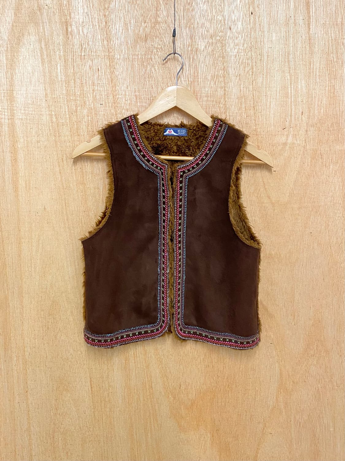 BEAMS suede fur vest 빔즈 스웨이드 퍼 베스트 상품이미지1