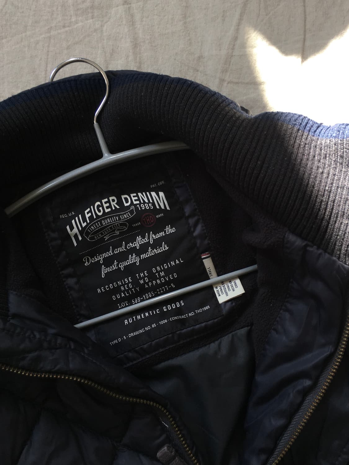 타미힐피거 자수 로고 퀄팅패딩 상품이미지5