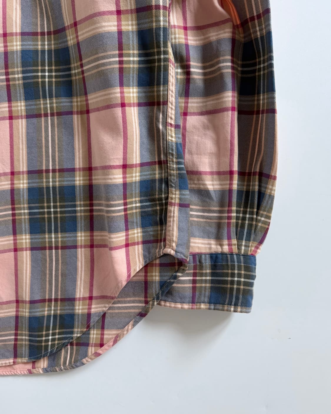 Polo 폴로 랄프로렌 핑크체크 투포켓 플란넬 셔츠 상품이미지3