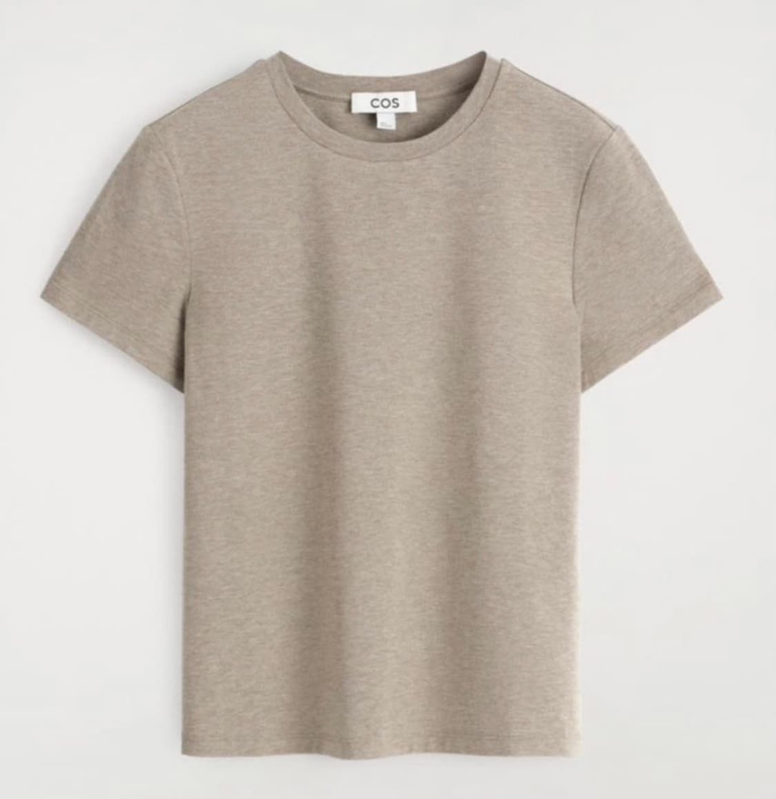 Cos 코스 슈렁큰 반팔 티셔츠 오트 멜란지 상품이미지2