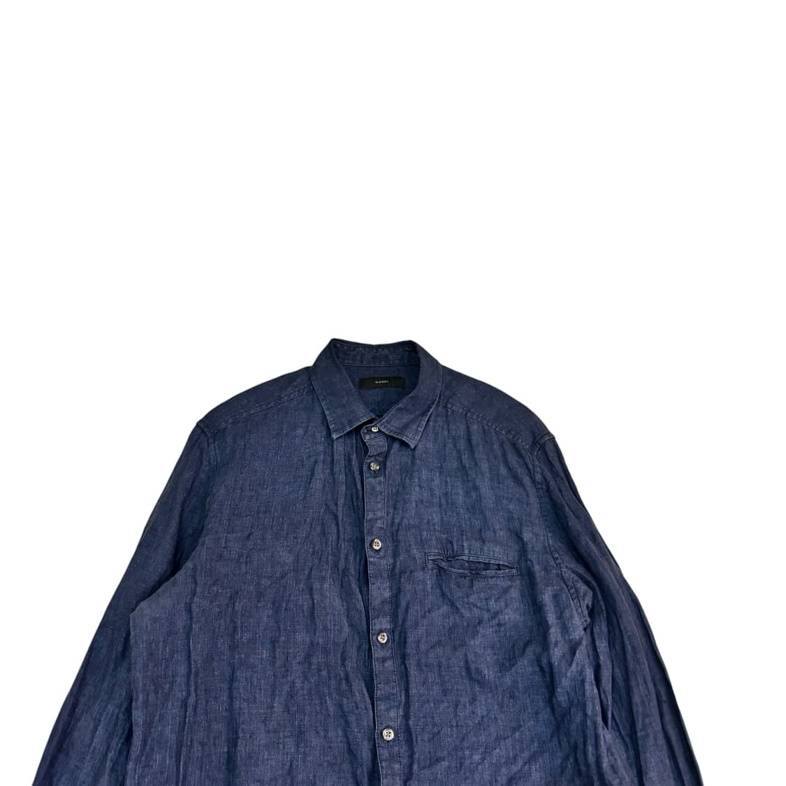 디젤 네이비 린넨 셔츠 상품이미지2