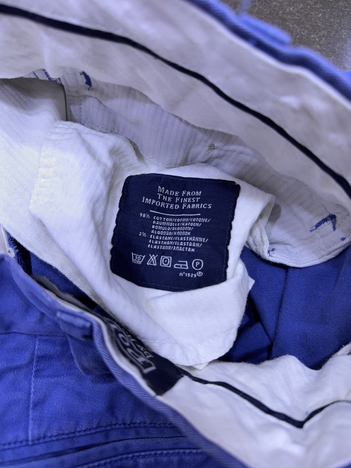 폴로 랄프로렌 스트레치 커스텀 핏 클래식 치노팬츠 블루 34 상품이미지10