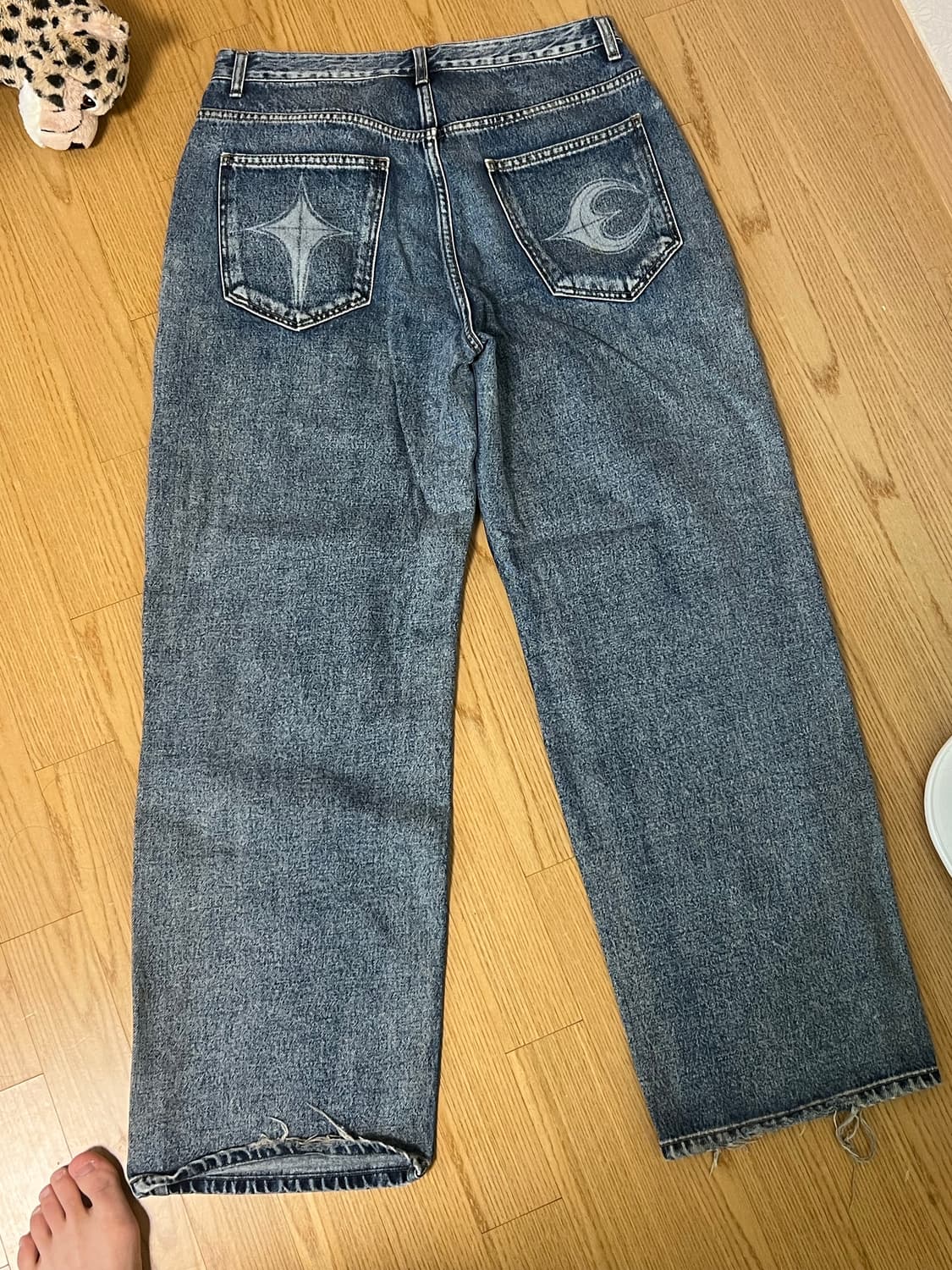 떠그클럽 더블니 데님팬츠 상품이미지2