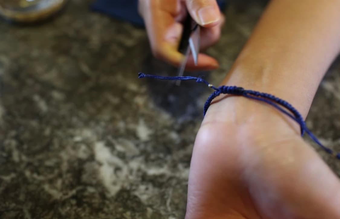 워터프루프 실버 소원 팔찌 (블루) 상품이미지7