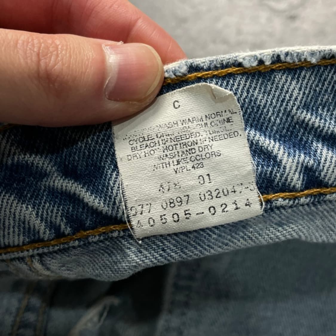 35 리바이스 505 리메이크 그런지 팬츠 상품이미지3