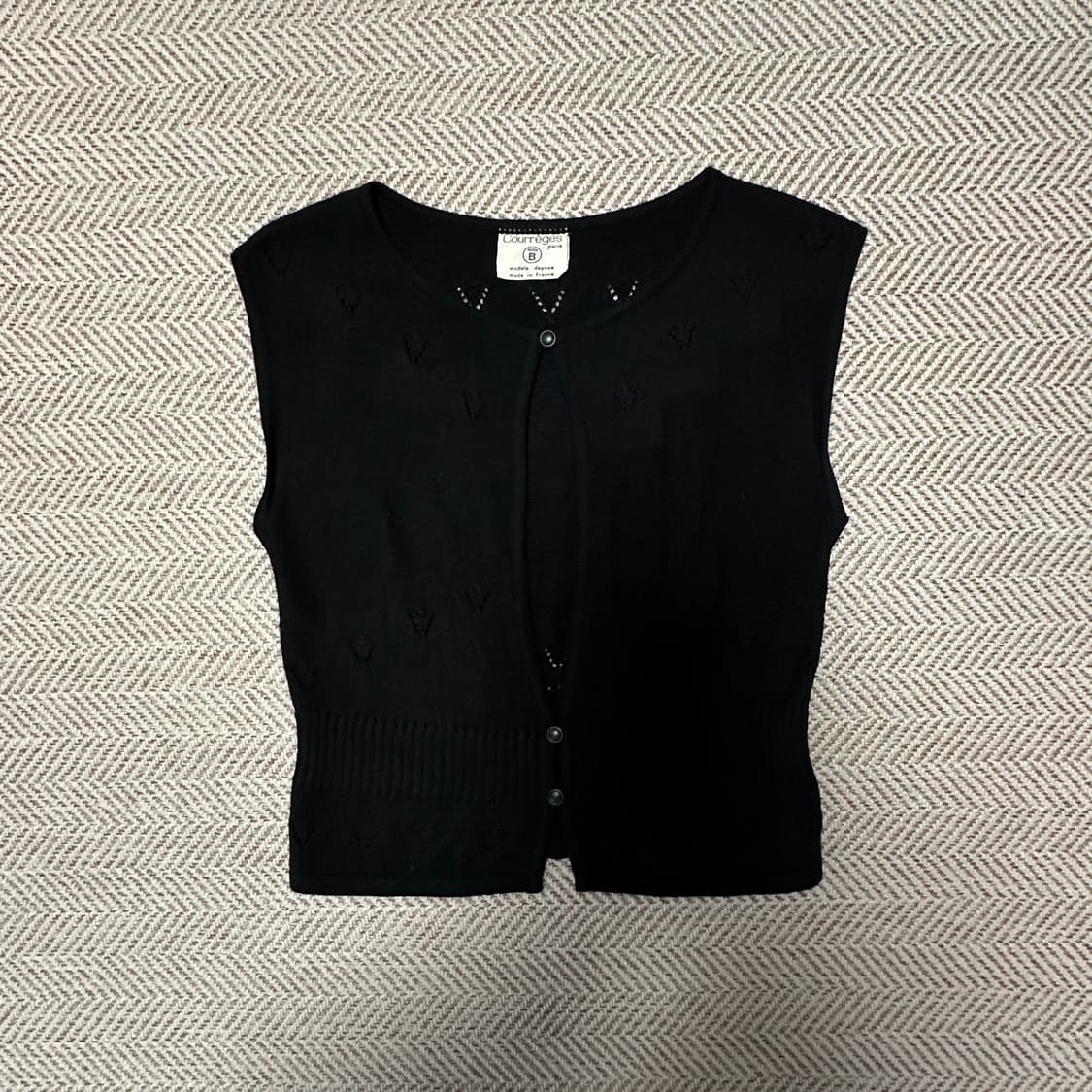 COURREGES paris france made knit vest 상품이미지1