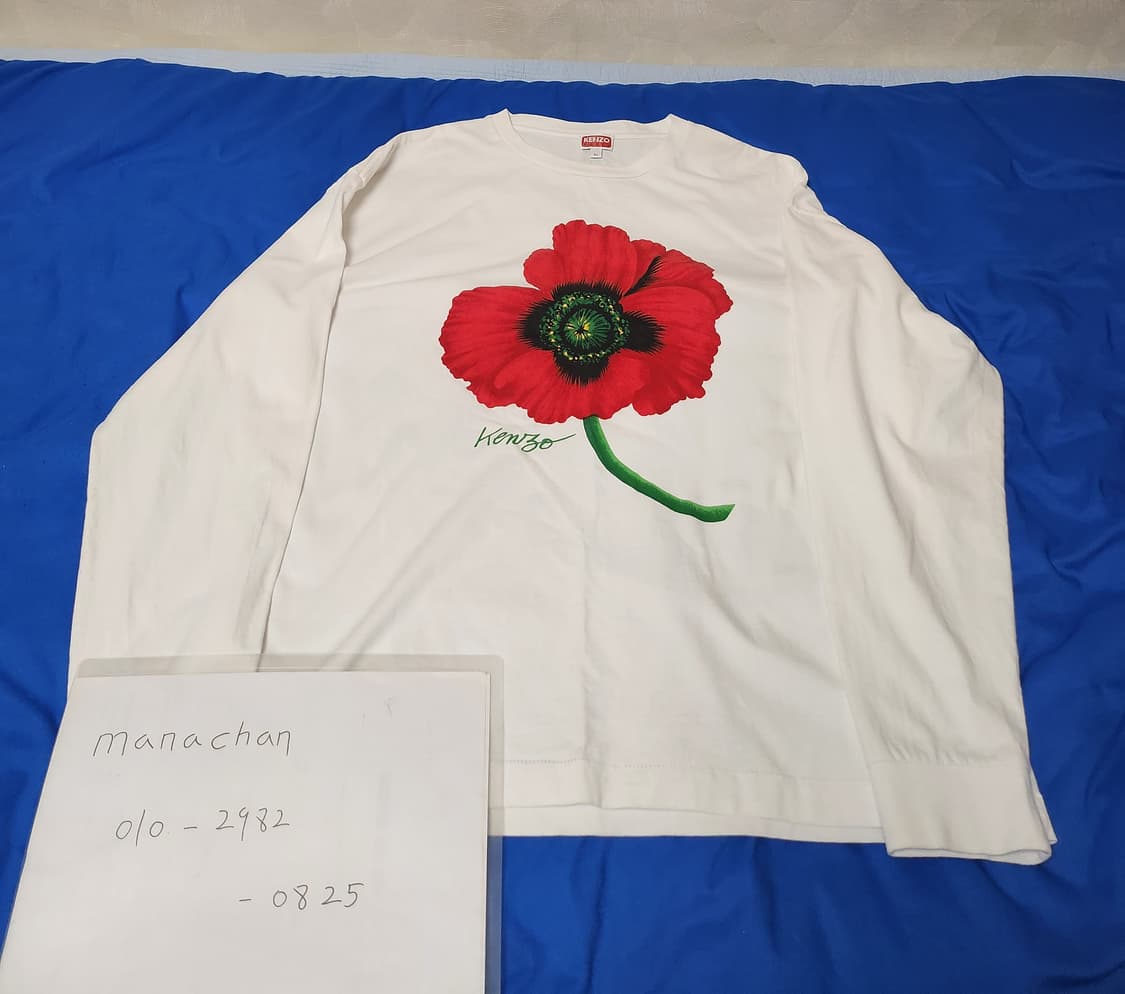 겐조KENZO/플라워 프린팅 롱슬리브/XL 상품이미지1