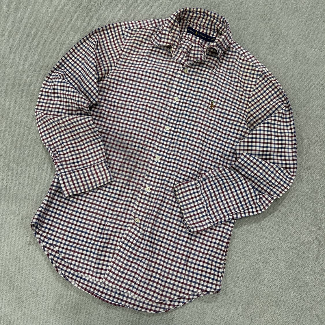 폴로 랄프로렌 체크 긴팔 셔츠 s 상품이미지1